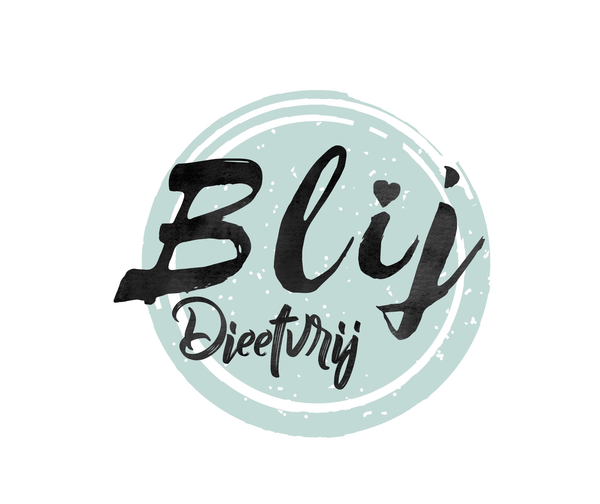 Logo Blij Dieetvrij, een website rondom het antidieet, waar mindful en intuiìtief eten centraal staat en je kunt genieten van lekker eten zonder schuldgevoel