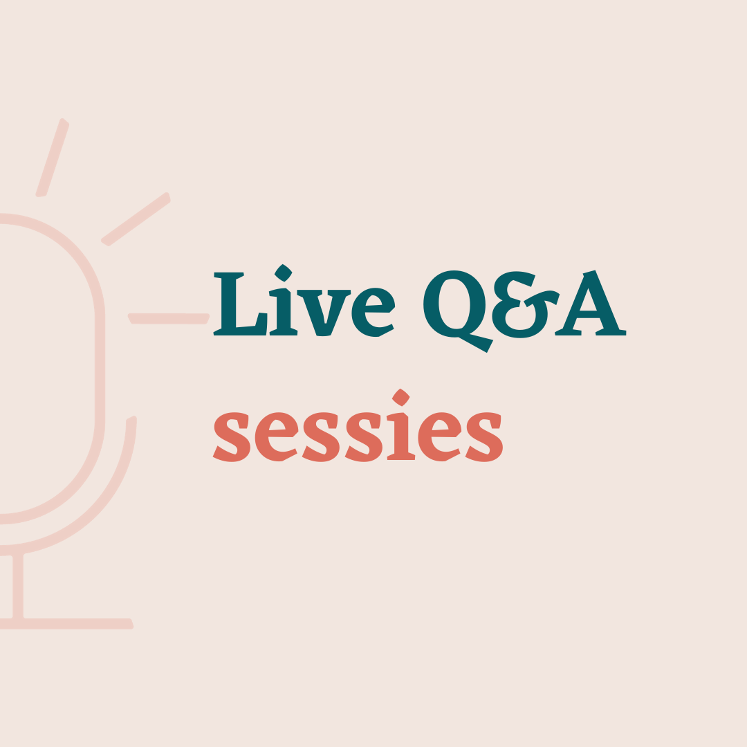 Live Q&A sessies button